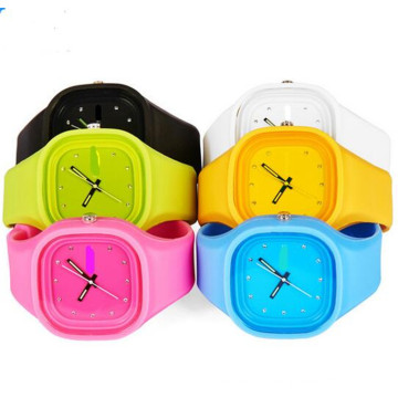 Yxl-989 Novo Genebra Quartzo Relógio De Pulso, Clássico Gel Candy Silicone Jelly Relógios